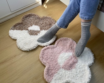 Color clash  flower crochet rug pattern #CCFR-01 | Crochet Rug, Crochet Mat, Flower Rug, Crochet home decor, Pet Mat, Pet Placemat