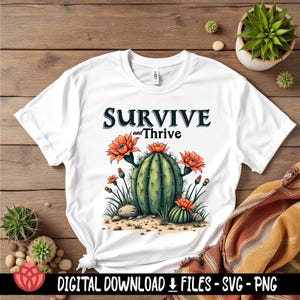 Cactus SVG Bundle, Desert Graphics, Quirky Quotes (Digital Download) image 3