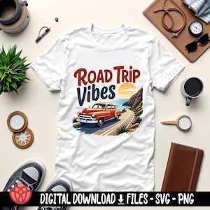 Car Landscape Svg Bundle, Scenic Car Ride Svg, Road Trip Designs Svg ...
