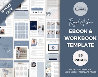 Ebook & Workbook Template | Editable in Canva | Course Workbook, Entrepreneur Ebook, Business Lead Magnet | Worksheets, Checklists, Planners
