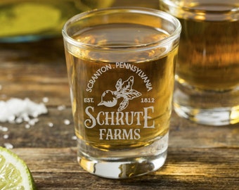 Schrute Farms - The Office Shot Glass