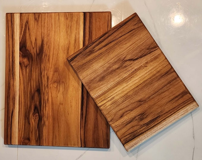 Handmade Teak Cutting Board - 15"X12"