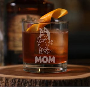 Chilli Heeler - Bluey Mom Whiskey Glass