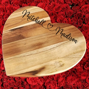 Handcrafted Heart Shaped Cutting Board