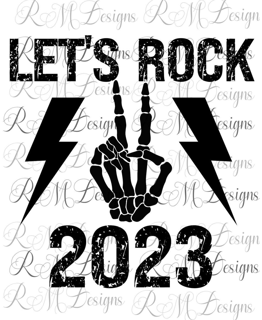 Let's Rock 2023 PNG Instant Download File 2023 Png File - Etsy