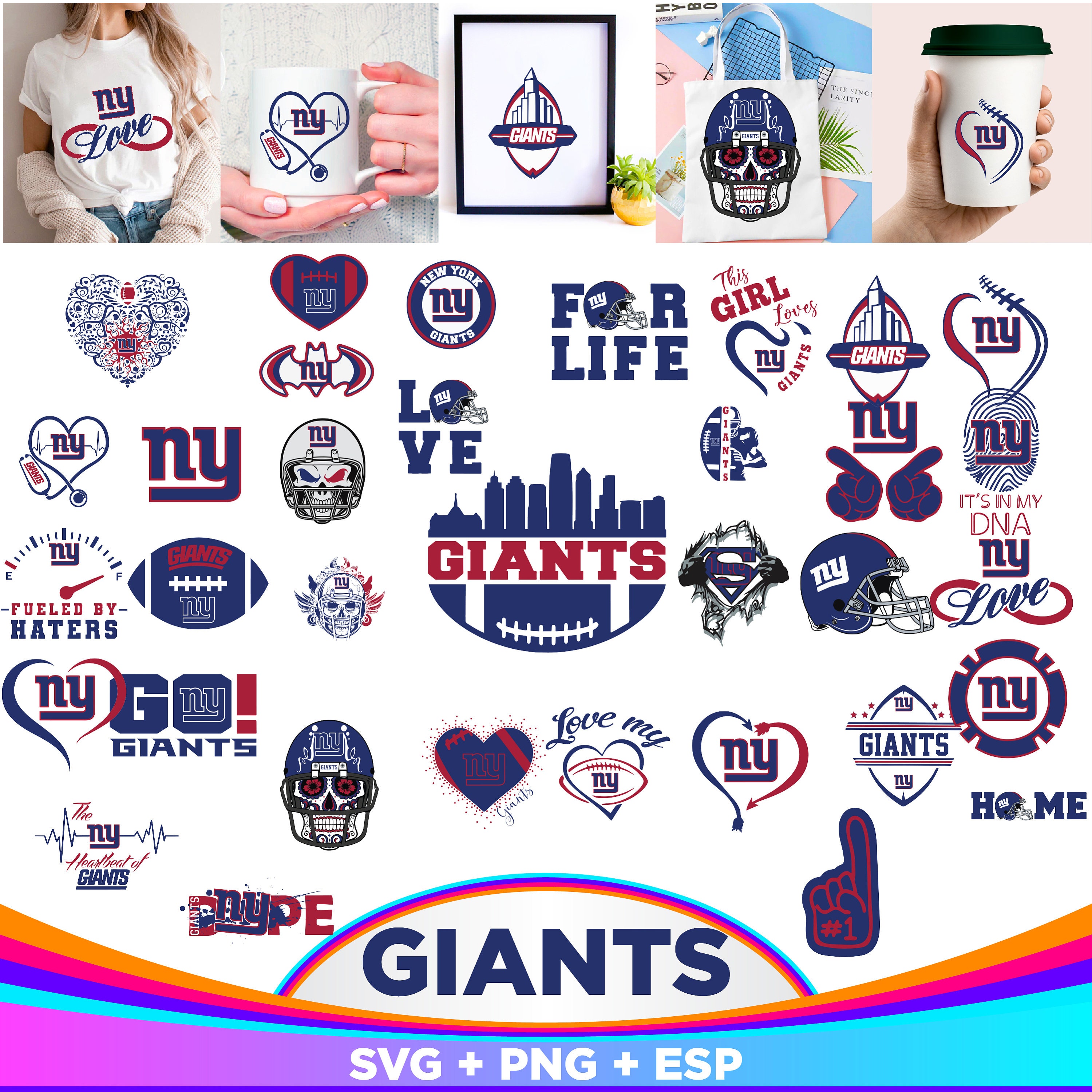 Giants Wavy Stacked Svg Go Giants Svg Giants Team Retro 