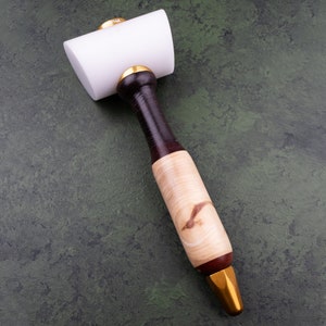 T-Head Leather Carving Hammer Mallet with Wooden Handle - Leathercraft  Tools 