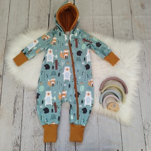 Softshell Overall für Kinder – 36 Stoffe wählbar, Größen 68-122, individuell gestaltbar