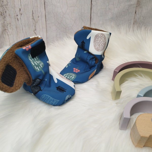 Stiefel Baby, Winterboots, Babyschuhe, Gr. 14-22, 20 verschiedene Stoffe zur Auswahl