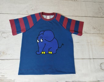 T-Shirt Raglan, Elephant College, size 80-104