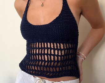 Crochet Mesh Tank Top Pattern