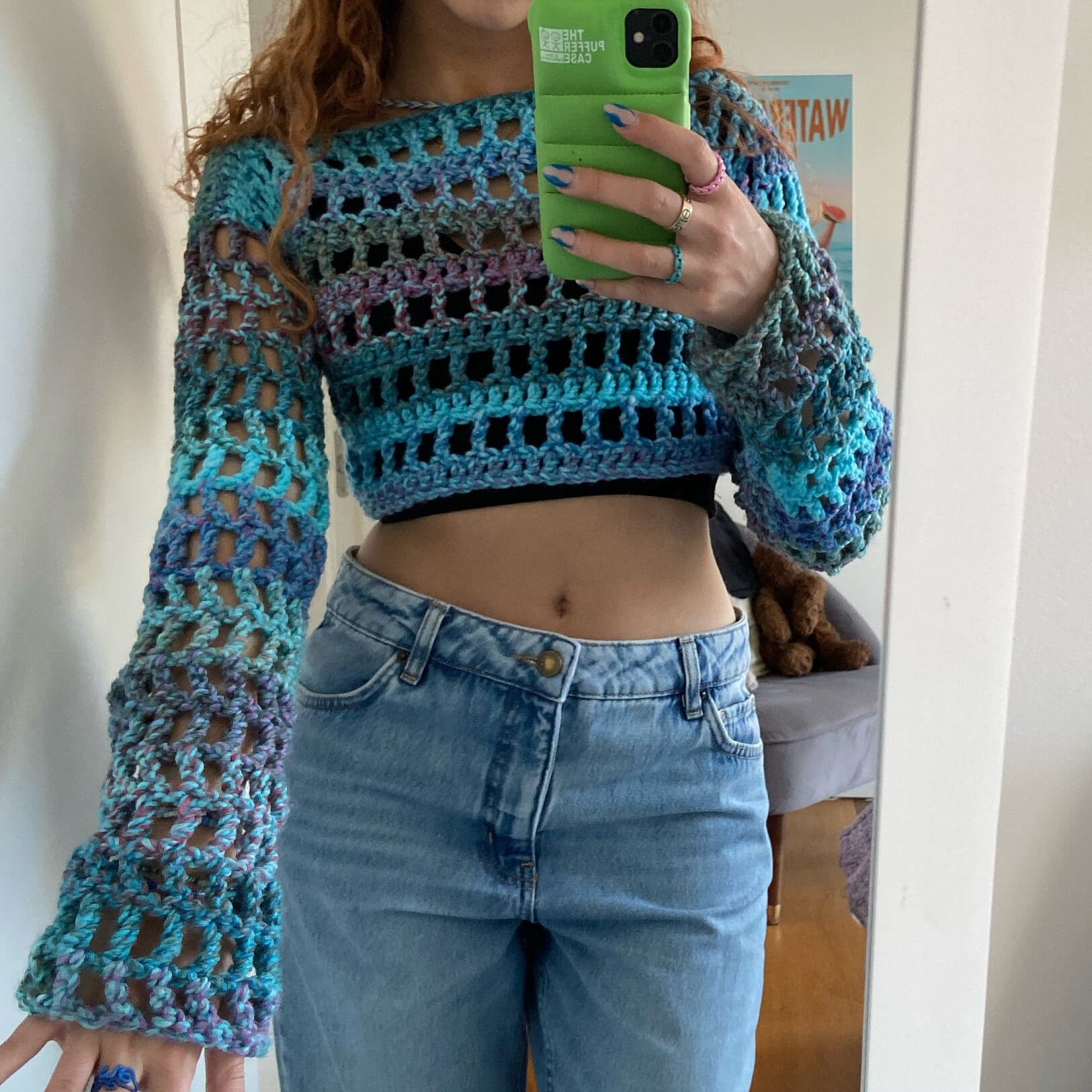 Crochet Mesh Jumper/ Shrug Pattern Etsy UK