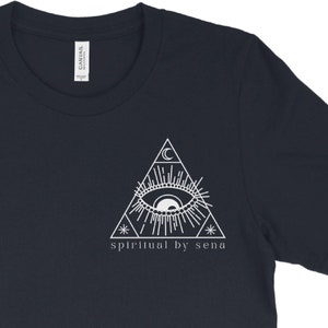 Spiritual by Sena Logo Shirt, Illuminati Shirt, Witchcraft Shirt, Pyramid Shirt, Eye of Providence