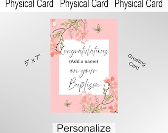 Baptism Congratulations Greeting Card