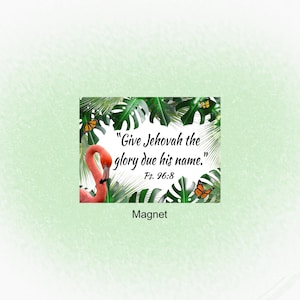 JW 2025 year text magnet