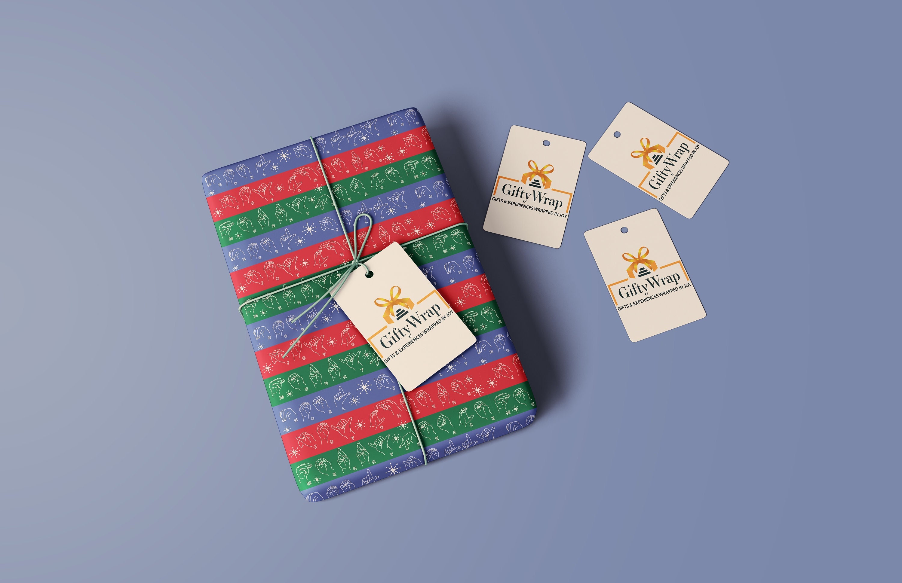 Signs of the Season ASL Wrapping Paper Etsy