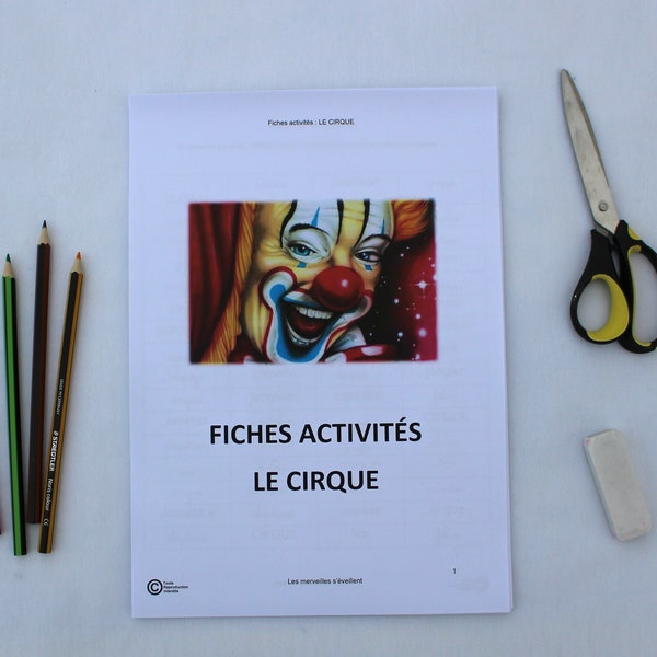 Fiches d'activités Cirque 3-7 ans