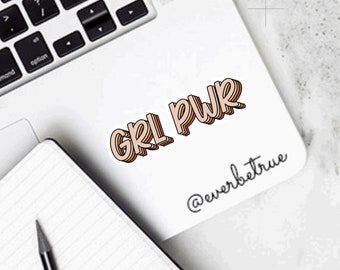 Premium vinyl sticker "GRL PWR"