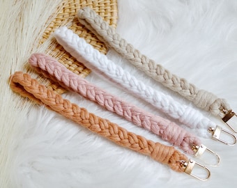 Braided Macramé Wristlet | Boho Wristlet |