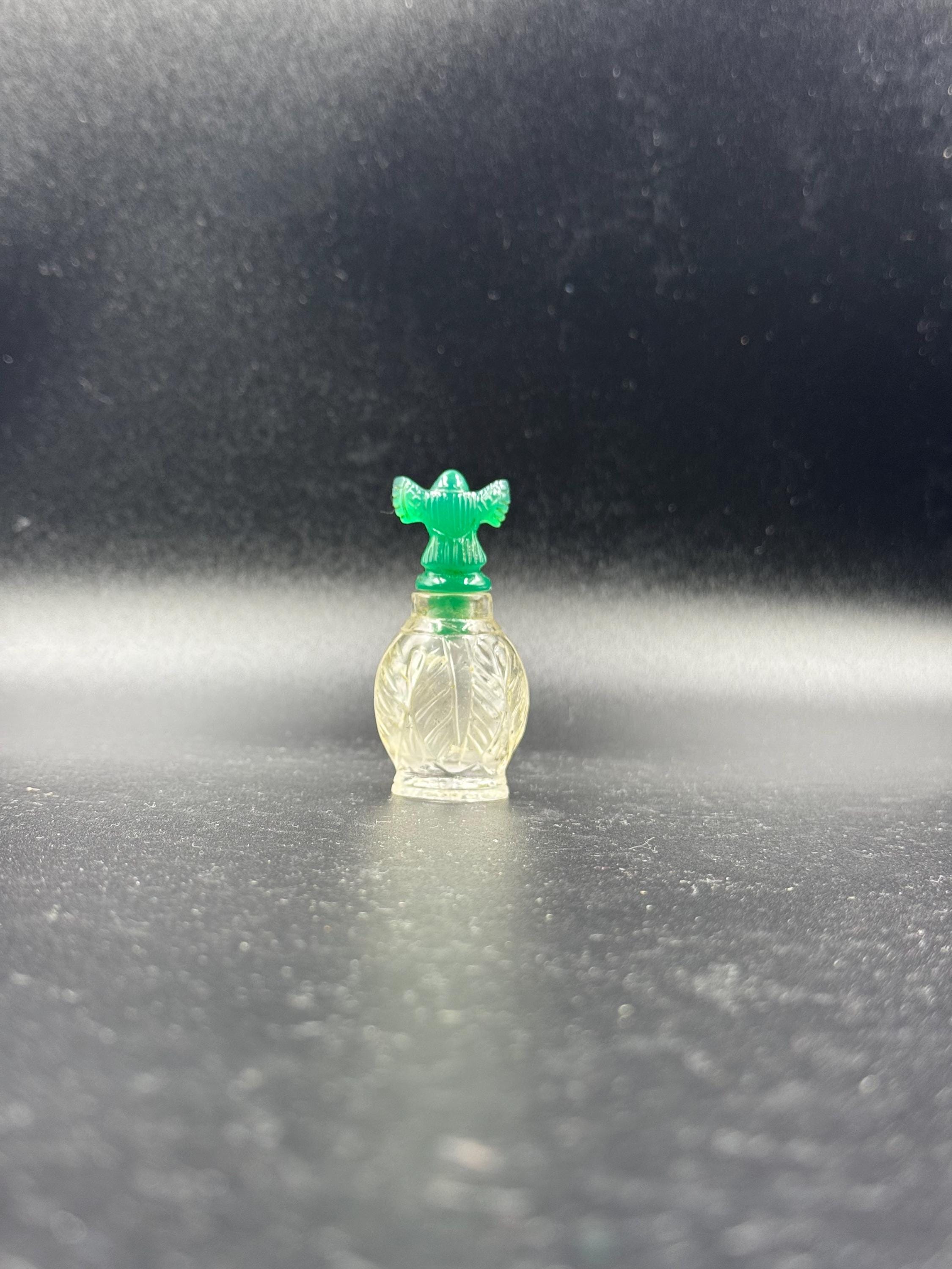 Handmade Crystal Miniature Bottle: Eagle Cap Art Vial