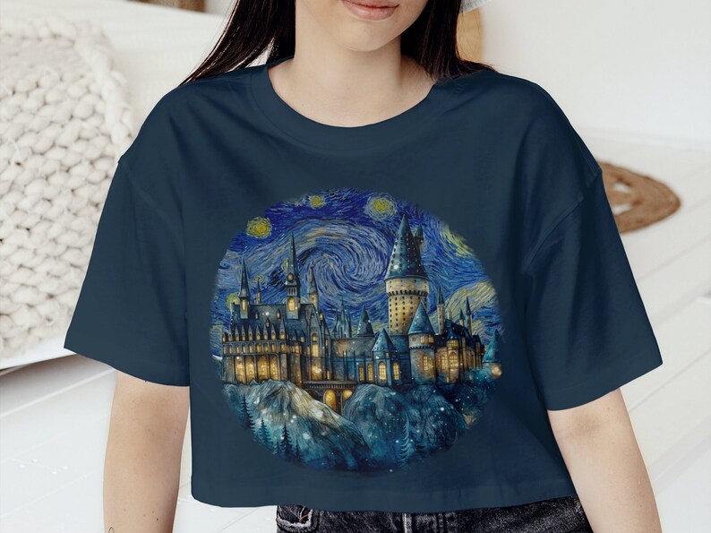 Starry Night Shirt, Magic Wizard Castle, Wizard School Clipart Bundle ...