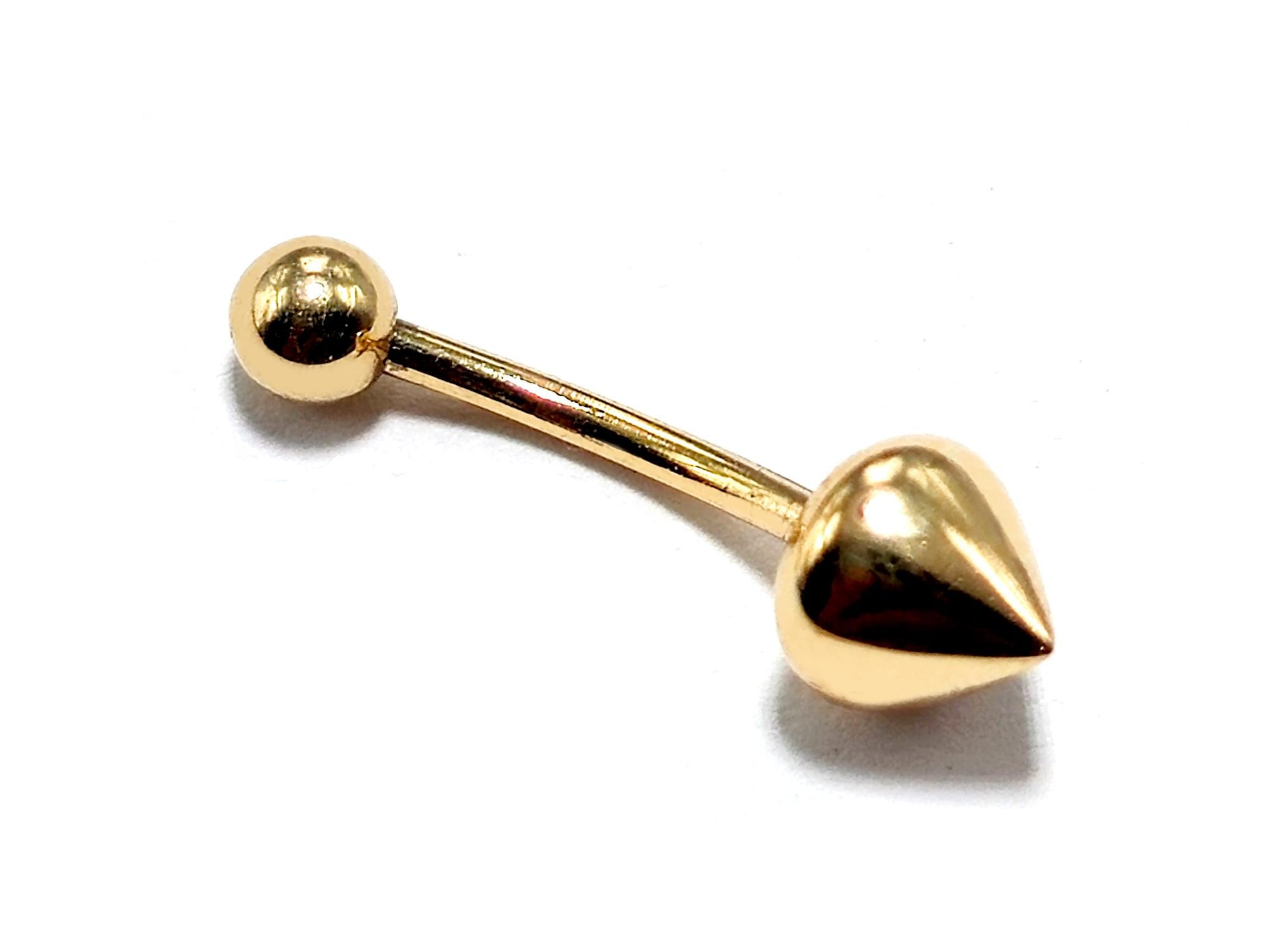 ADIRFINE Anello Per Sopracciglio Con Bilanciere Curvo In Oro - Foto 9