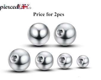 Piercing-Kugel Schmuck Ball Weiß Acryl Schwalbe1,6 x 5 und 6 mm Piercing-Kugel Schmuck Ball Weiß Acryl Schwalbe1,6 x 5 und 6 mm