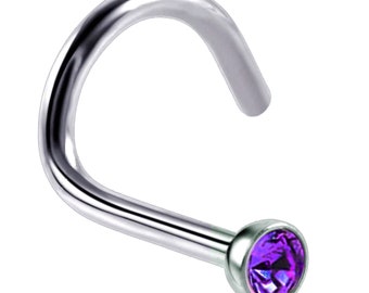 Anello Aperto Per Naso Da 8 Mm In Acciaio Chirurgico Nero | Disponibile - Foto 13