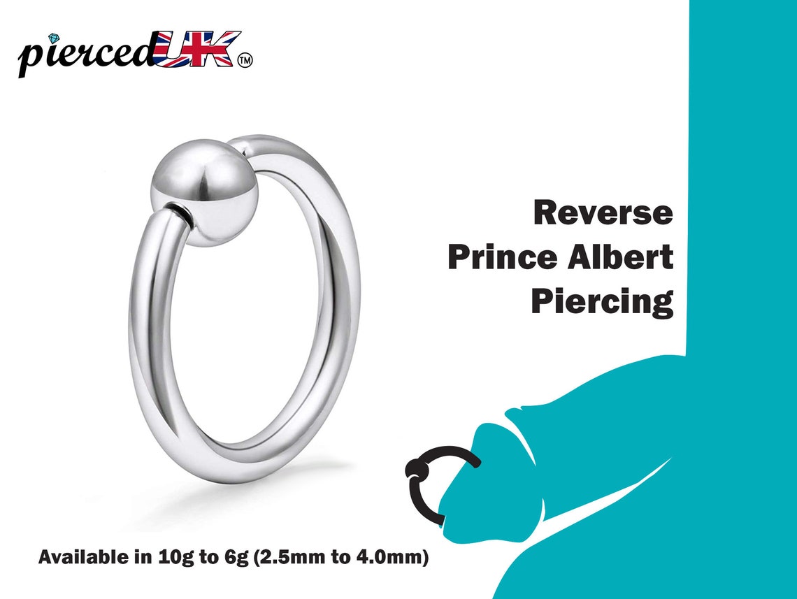 Prinz Albert Piercing Captive Bead Ring Piercings für Etsy.de