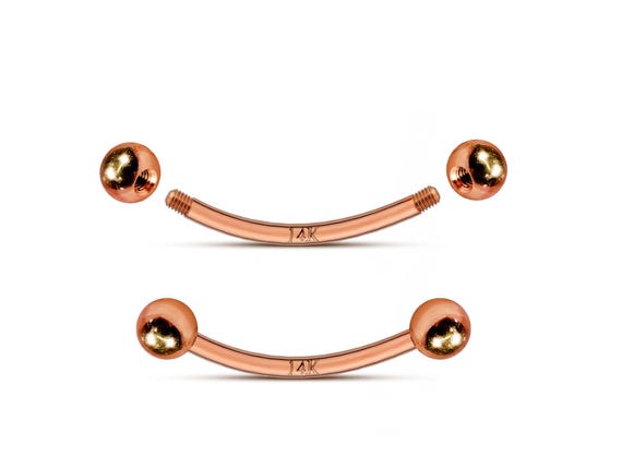 14k rose gold labret discount