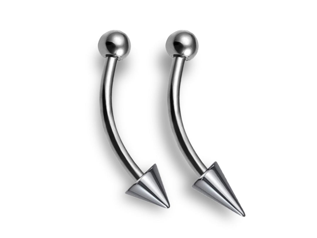 14G 1-3/8 Titanium Anodized Surgical Steel Industrial Barbell with