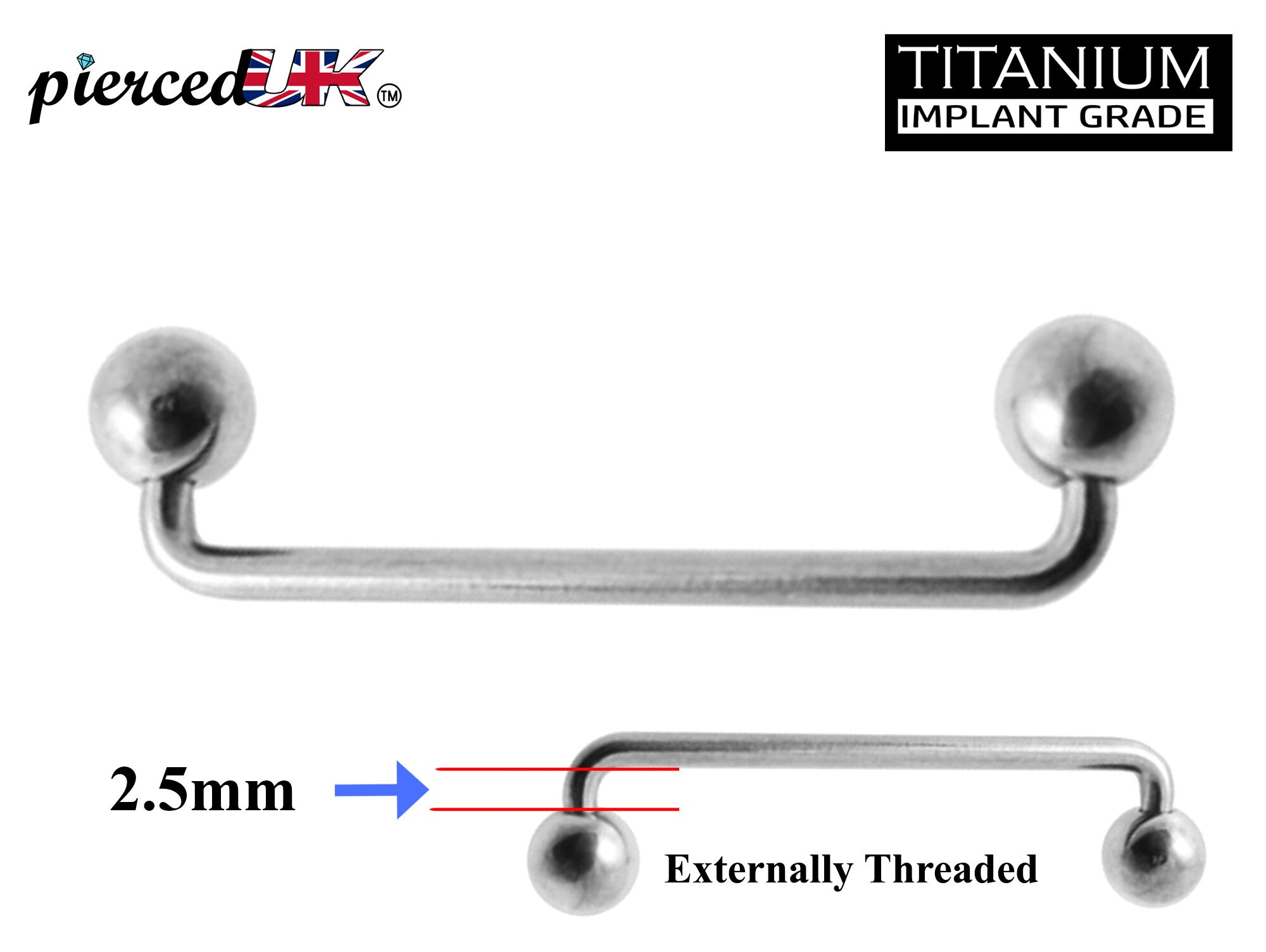 Surface sale piercing bar