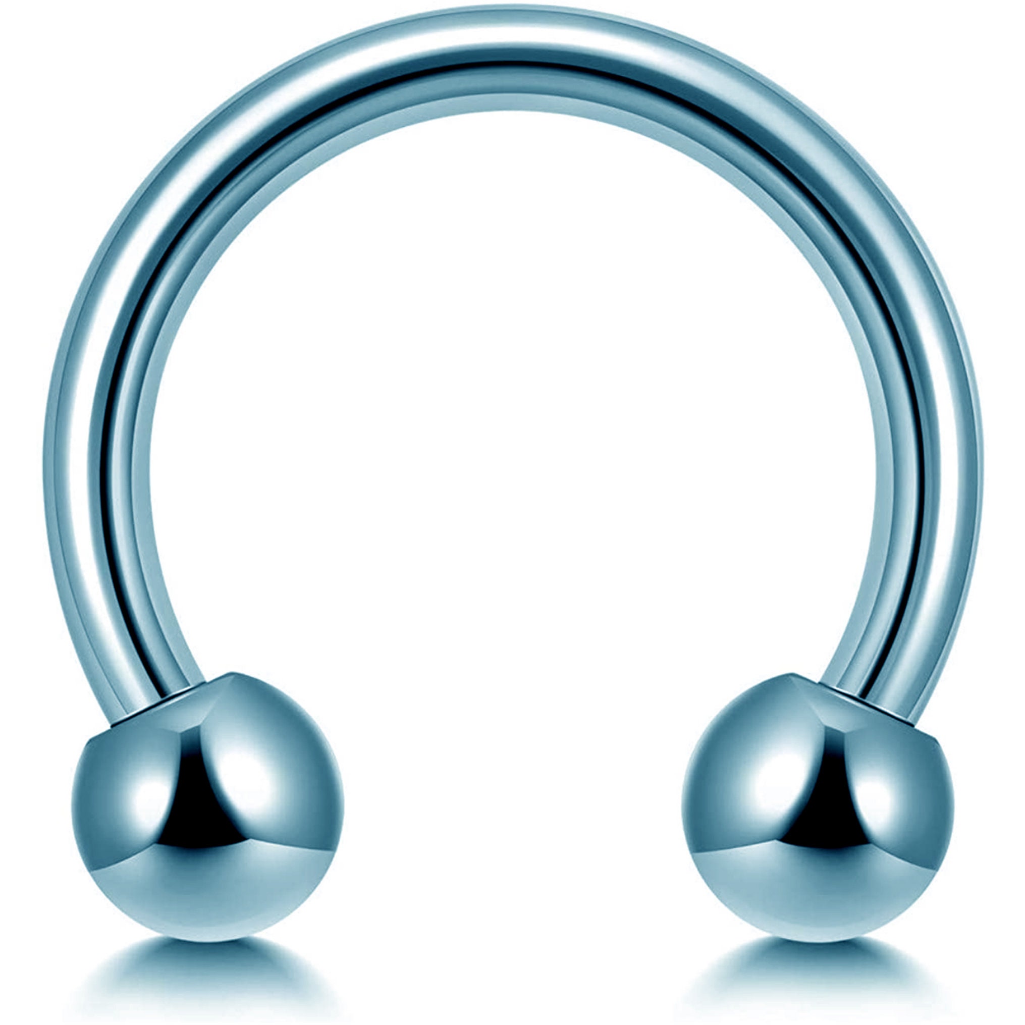 Ferro Di Cavallo Circolare Bilanciere Anello Setto Anello Al - Foto 11