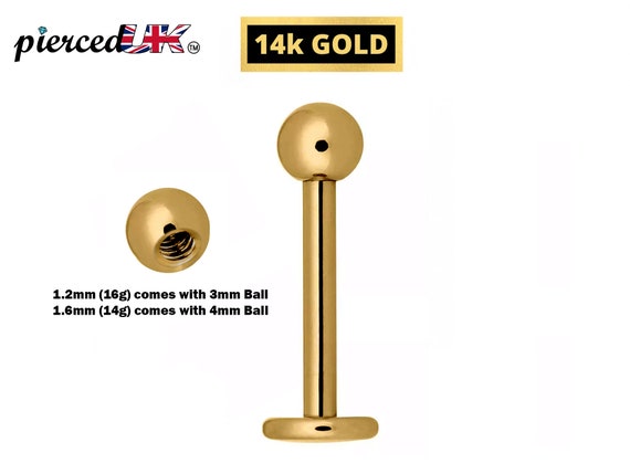 14k gold labret deals