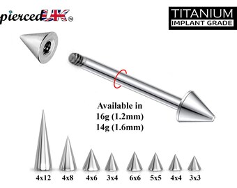 Eyebrow Nipple Ring Barbell 14g 1/2" Spike Curved 4X4 MM Spike Eyebrow Nipple Ring Barbell 14g 1/2" Spike Curved 4X4 MM Spike
