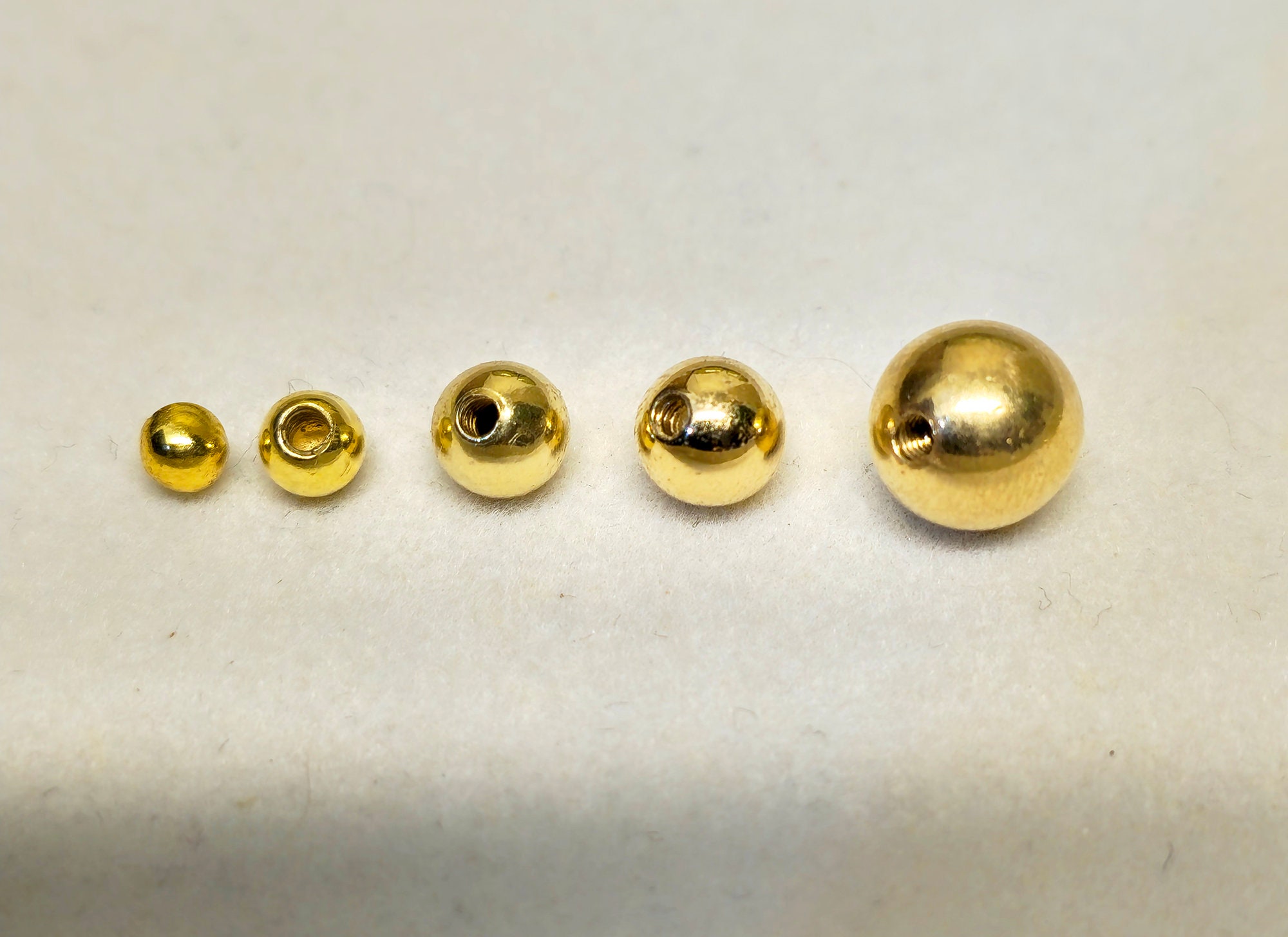 14K Gelbgold Gefüllte Kugel T-Augenstifte Für Schmuckherstellung 100