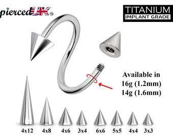 Eyebrow Nipple Ring Barbell 14g 1/2" Spike Curved 4X4 MM Spike Eyebrow Nipple Ring Barbell 14g 1/2" Spike Curved 4X4 MM Spike