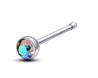 Anello Aperto Per Naso Da 8 Mm In Acciaio Chirurgico Nero | Disponibile - Foto 2