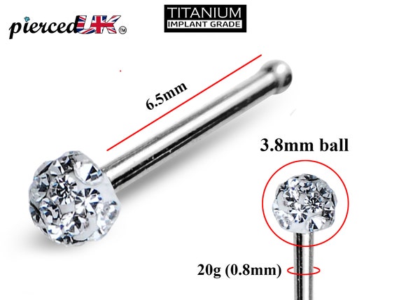 Titanium nose bone stud deals