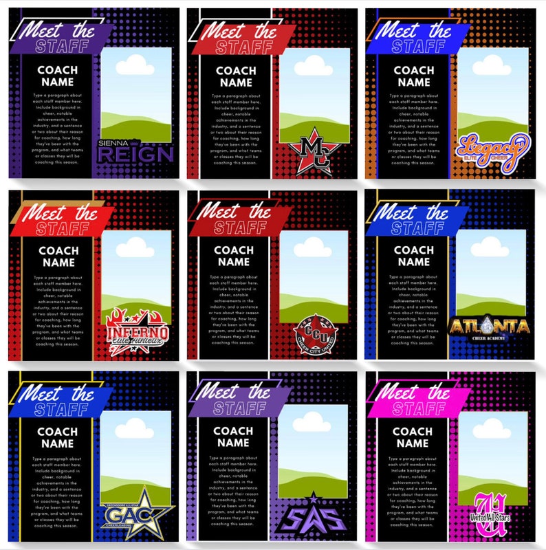 Meet The Staff Template Etsy