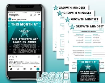 Growth Mindset Worksheet Pack Template