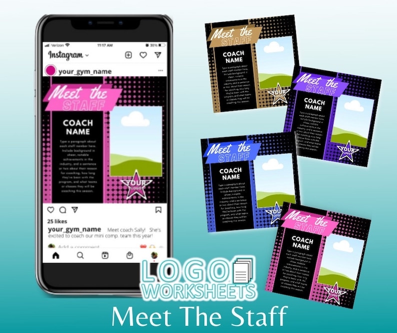 Meet the Staff Template Etsy