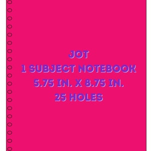 SVG-notitiebloksjabloon | JOT 25-gaats spiraal notebookhoes | Digitaal snijbestand van 5,75 x 8,75 inch voor Cricut en silhouet