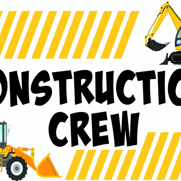 Construction Crew Birthday Png, Birthday Crew, Excavator Birthday Party, DIY Matching Family Birthday Shirts, Toddler 1st Birthday Boy Party