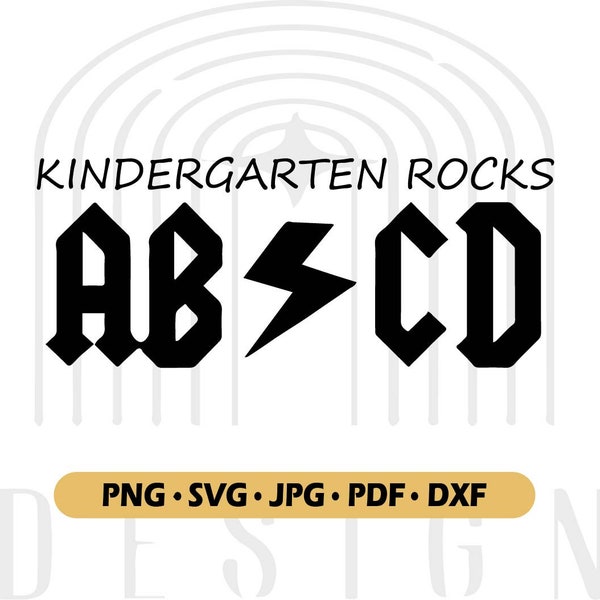 Abcd Kindergarten Rocks Svg - Etsy Canada