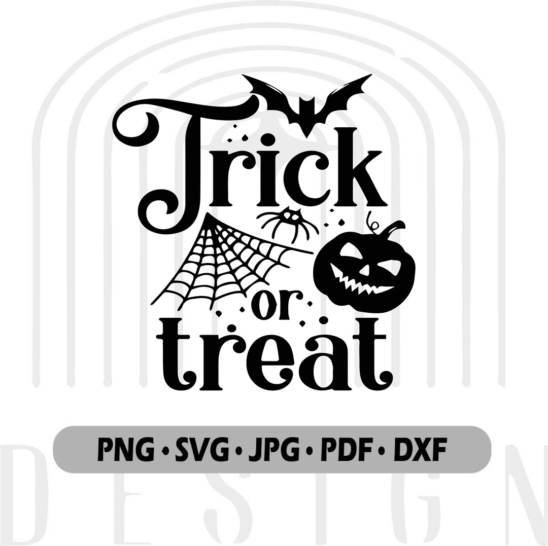 Trick or Treat Svg, Halloween Clipart Svg, Halloween Svg, Halloween