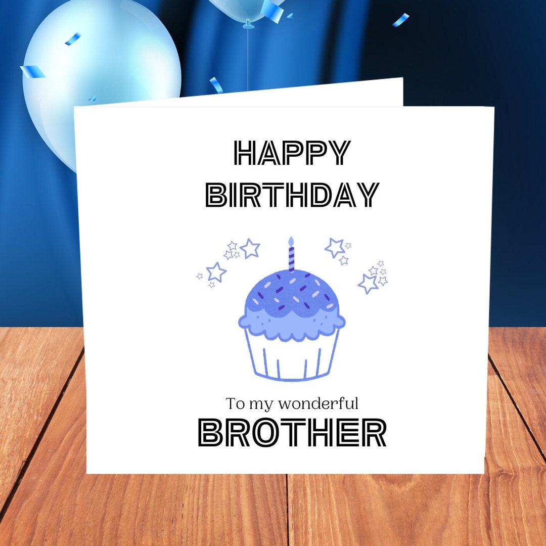 Brother Birthday Card // Birthday Card for Him // Personalised Card