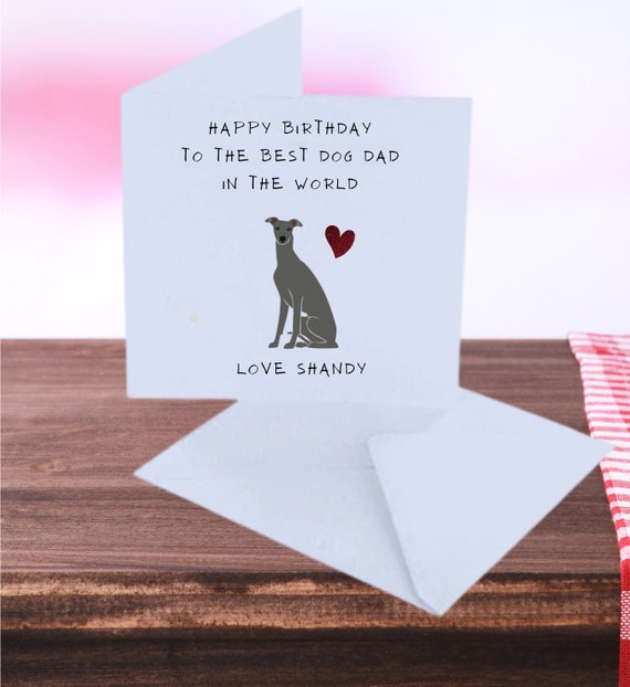 Personalised Dog Dad Birthday Card // Dog Dad Birthday // Dog - Etsy UK