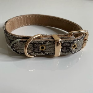 Louis Vuitton Monogram Harness 100% Buffalo Leather dog collars