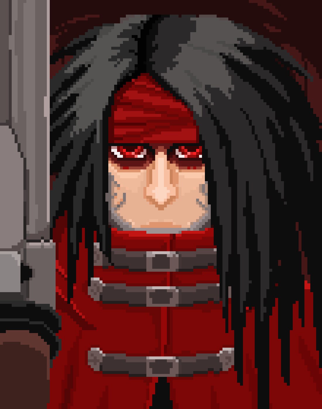Vincentbit Deviantart Vincent Valentine 11x14 Pixel Art Print - Etsy